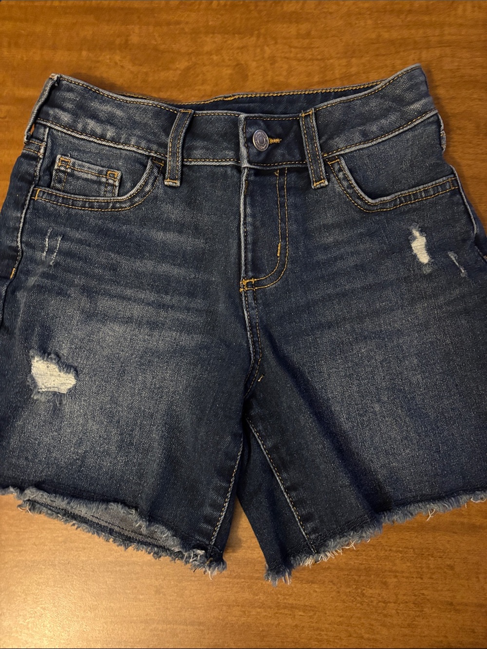 jumping beans Dark Blue Distressed Denim Shorts